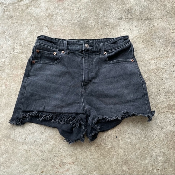 American Eagle Outfitters Pants - American Eagle Shorts Womens 4 Highest Rise 90s Boyfriend Black Jean Denim